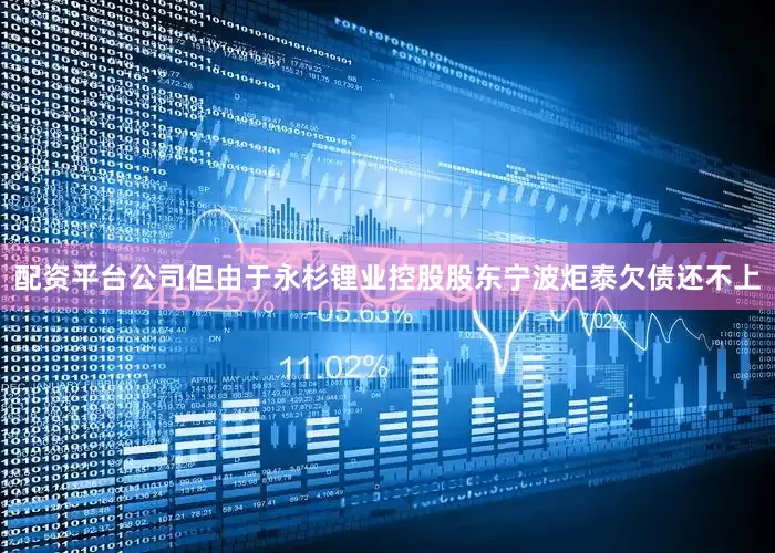 配资平台公司　　但由于永杉锂业控股股东宁波炬泰欠债还不上